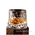 Rolling Base Whiskey Rock Glass Tumbler 3 keping